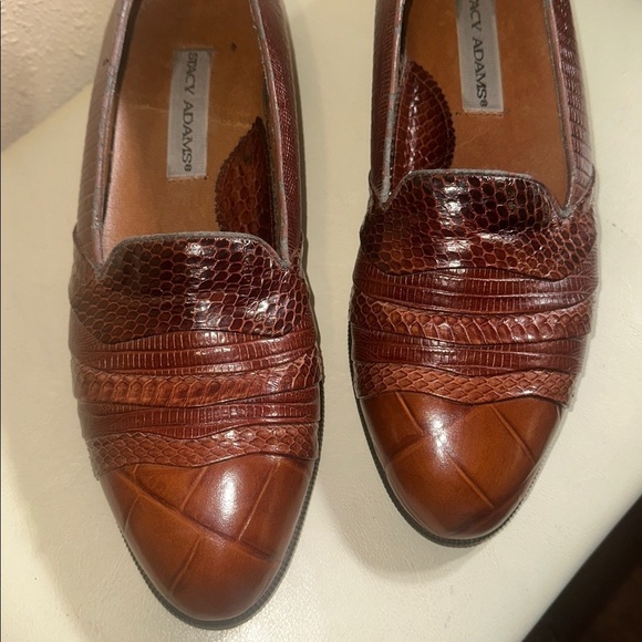 Stacy Adam’s Snakeskin Dress Loafers Size 8 1/2 M main image 4